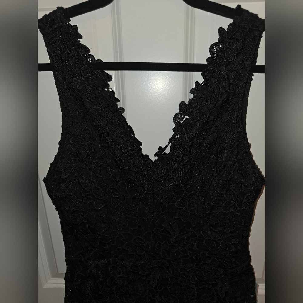ASTR Black All Lace Dress Size L - Picture 3 of 11